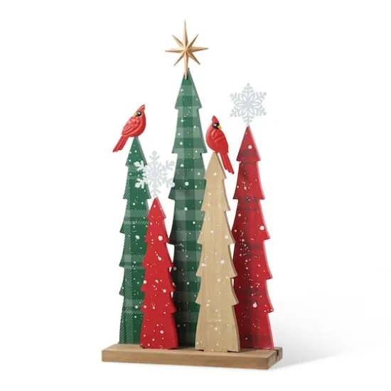 Glitzhome&reg; 23.5" Wooden Christmas Tree Table D&eacute;cor {1}