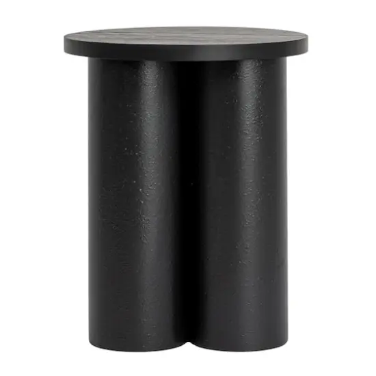 Hello Honey&reg; Round 3-Column End Table Black {4}