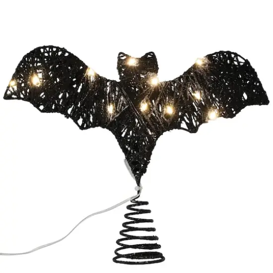 9" Black Bat Lighted Tree Topper by Ashland&reg; {3}