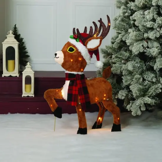 36" Plush Reindeer Figurine {1}