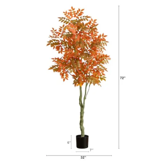 6ft. Autumn Sumac Artificial Fall Tree {3}