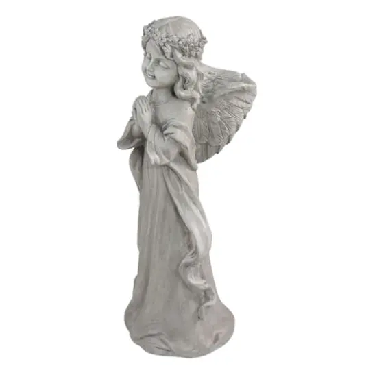 21" Angel in Prayer Outdoor Garden Planter Statue {4}