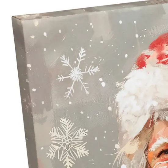 Happy Neutral Santa 24" x 24" Canvas Wall Art {6}