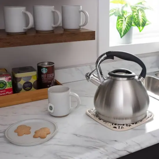 Kitchen Details 3.4L Stainless Steel Tea Kettle Satin {5}