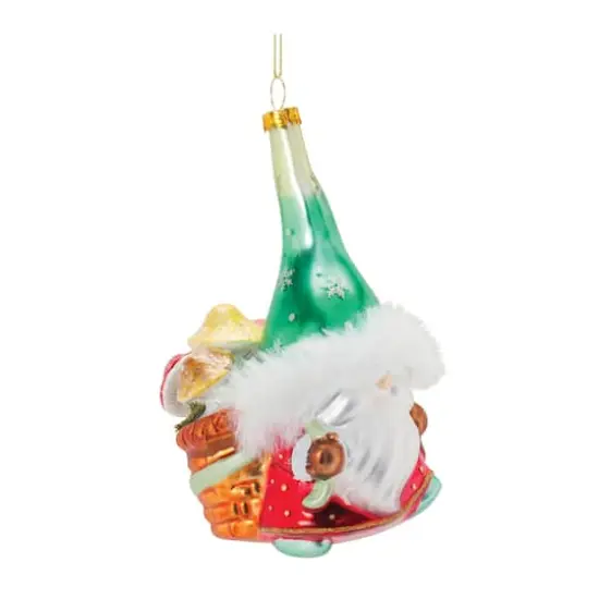 Glass Santa Gnome Ornament Set {5}