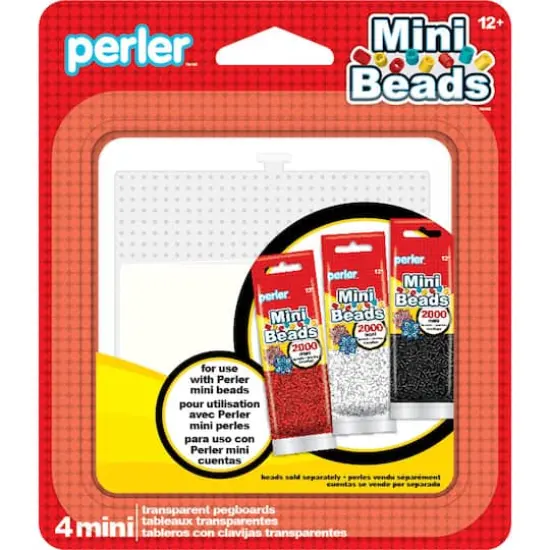 Perler&trade; Mini Bead Pegboards, 4ct. {1}