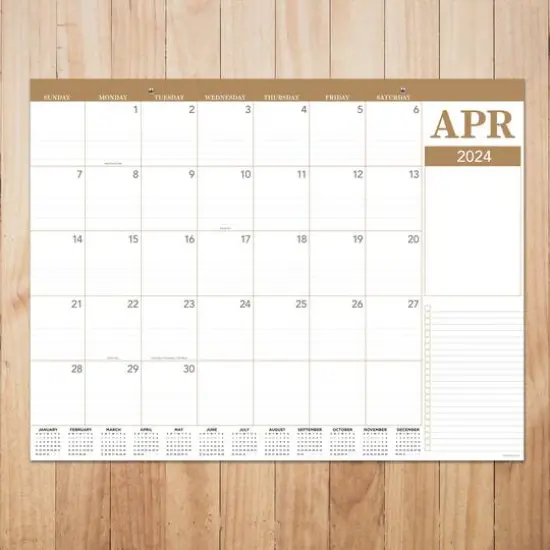TF Publishing 2024 Professional Large Desk Pad Monthly Blotter Calendar {5}