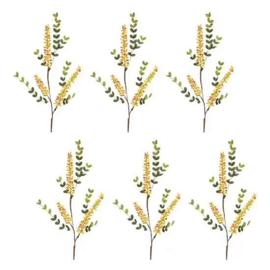 32" Yellow Berry Foliage Sprays, 6ct. {1}