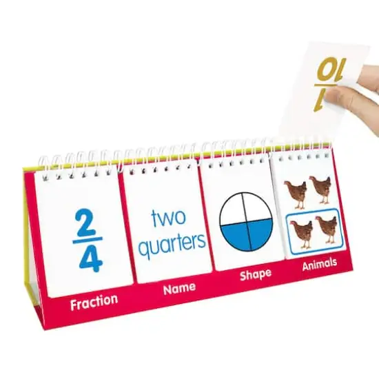 Junior Learning&reg; Double-Sided Fractions Flips {6}