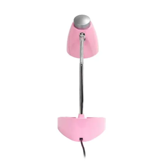 LimeLights 18.5" Gooseneck Organizer Desk Lamp with Tablet Stand Pink {10}