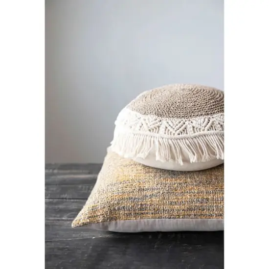 Hello Honey&reg; Copper & Black M&eacute;lange Cotton Blend Boucl&eacute; Pillow {3}