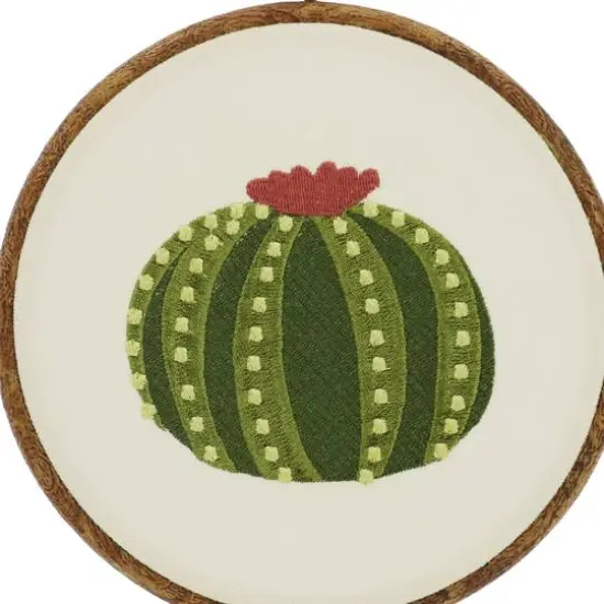 Round Cactus Embroidery Hoop Wall D&eacute;cor by Ashland&reg; {3}