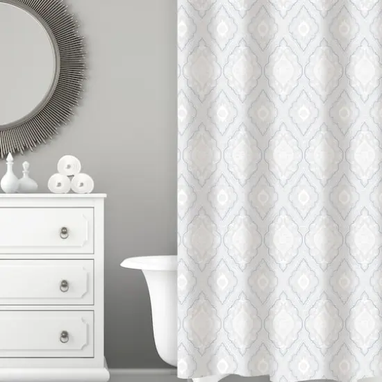 Bath Bliss Moroccan Design Shower Curtain {3}