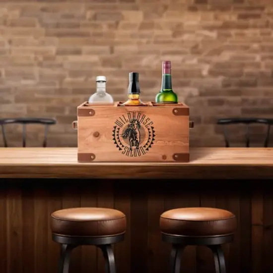 American Art Decor Grand Ole Opry Wildhorse Saloon Wood Beverage Crate - 14.96" x 7" {3}