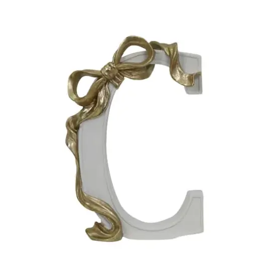 8.25" Gold Bow Monogram Letter by Ashland&reg; C {1}