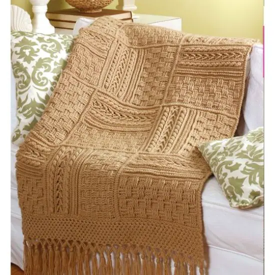 Leisure Arts&reg; Aran Afghans to Crochet Book {5}