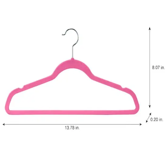 Laura Ashley Kids Velvet Hangers, 25ct. Pink {6}