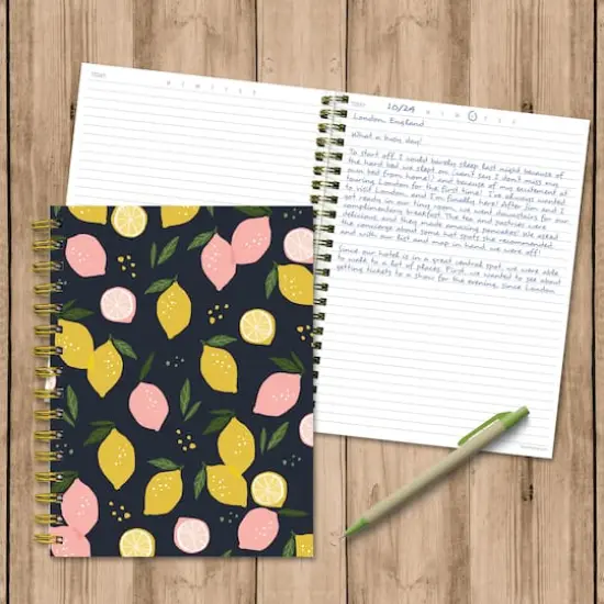 TF Publishing Joy Lemon Squeeze Spiral Lined Journal {4}