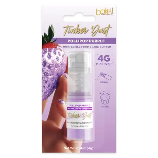 Bakell&reg; Tinker Dust Edible Glitter Pollipop Purple {1}