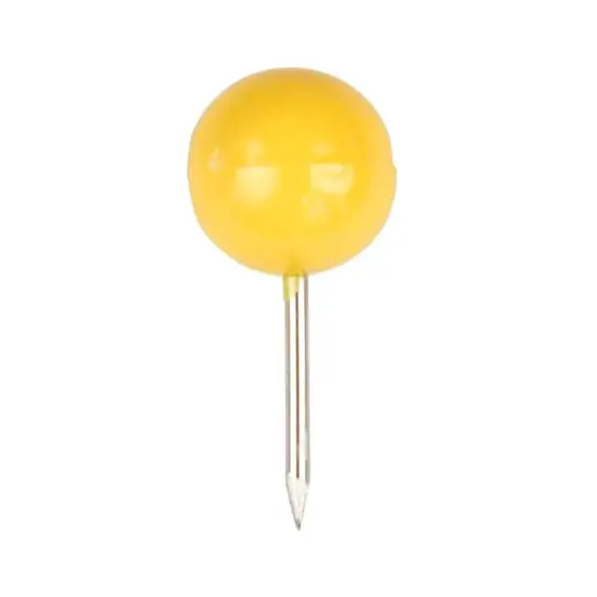 JAM Paper Colorful Round Push Pins, 100ct. Yellow {4}