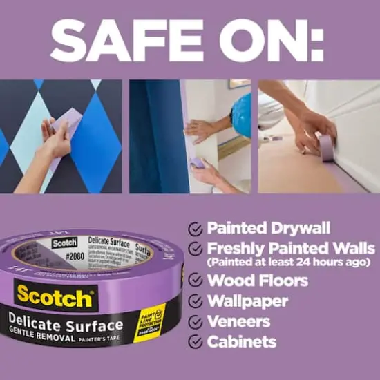 Scotch&reg; 0.94" x 60yd. Delicate Surface Painter's Tape {4}