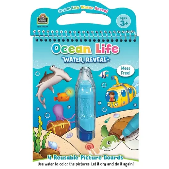 Teacher Created Resources Ocean Life Water Reveal Book Set, 6ct. {3}