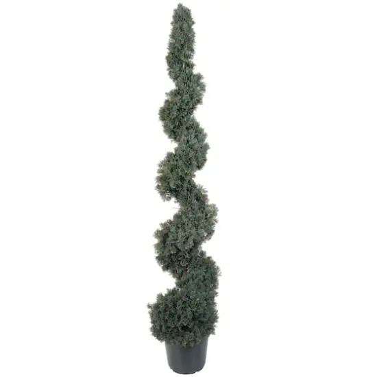 Potted Cedar Spiral Artificial Tree {1}