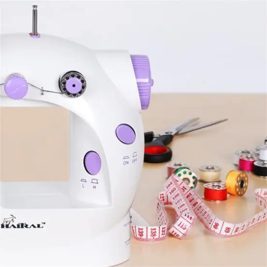 Haitral™ Lavender Flex-Speed Cordless Combo Sewing Machine with Bobbins & Sewing Thread {4}
