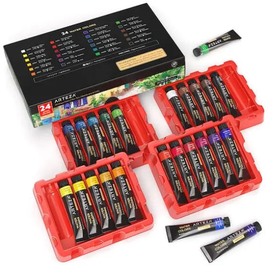 Arteza&reg; 24 Color Watercolor Paint Set {1}
