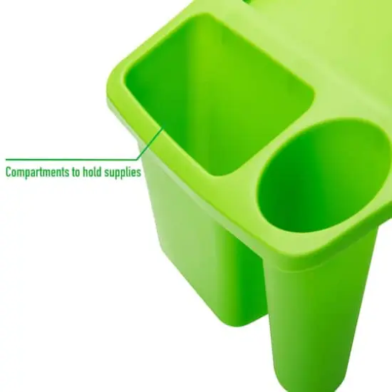 Mind Reader Kids&rsquo; Freestanding Portable Lap Desk With Side Pockets Green {6}