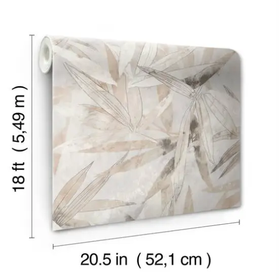 NuWallpaper Egypt Sherrod Neutral Bali Bamboo Peel & Stick Wallpaper {7}