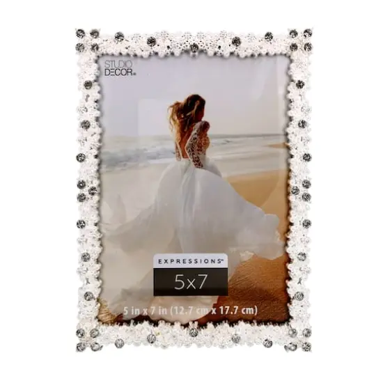 Expressions&trade; 5" x 7" Celestial Jeweled Frame by Studio D&eacute;cor&reg; {1}