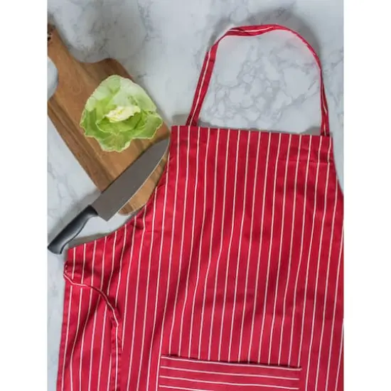 Tango Red Pinstripe Chef Apron {3}