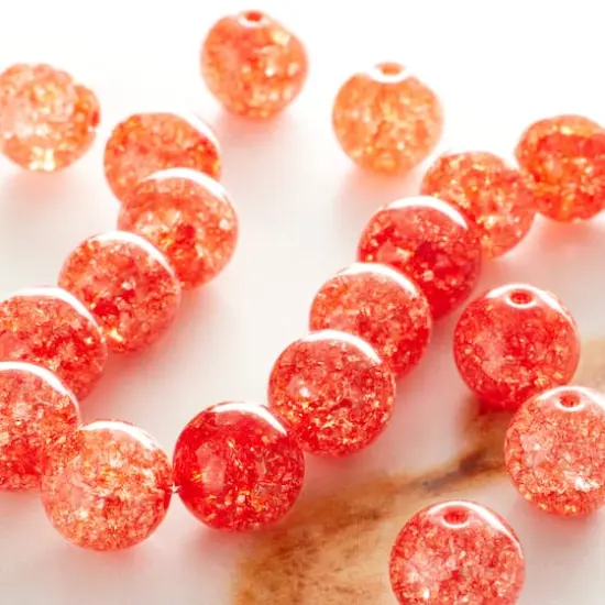 Red Crackled Quartzite Round Beads, 10mm by Bead Landing&trade; {3}