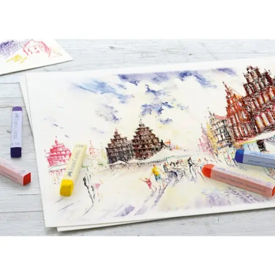 Faber-Castell&reg; Full Length 24 Color Soft Pastel Stick Set {5}