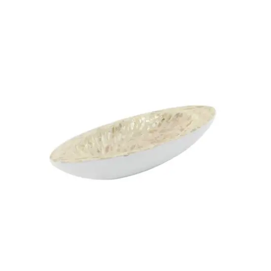 White Mother of Pearl Coastal Tray {5}