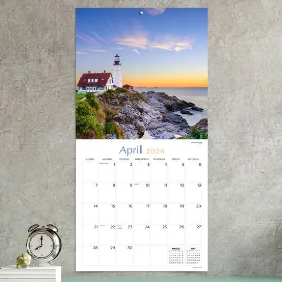TF Publishing 2024 Lighthouses Wall Calendar {5}