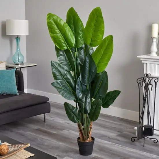 6ft. Potted Canna Artificial Tree  {3}
