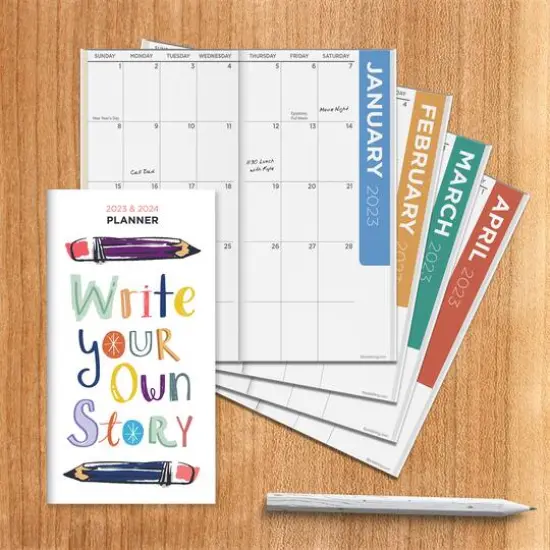 TF Publishing 2023-2024 Write Your Story 2-Year Small Monthly Pocket Planner {5}
