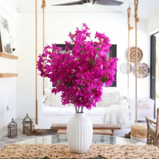 40" Artificial Purple Bougainvillea Arrangement with Vase {4}