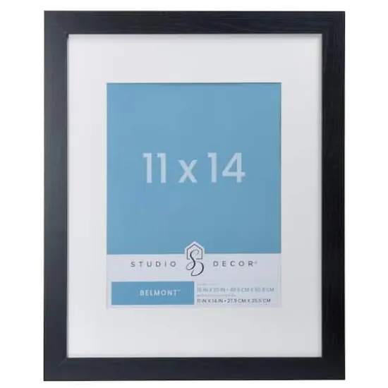 Black Belmont Frame with Mat by Studio D&eacute;cor&reg; {1}