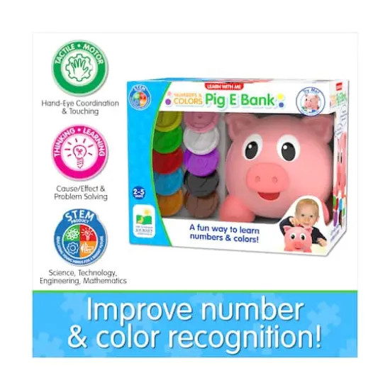 Learn with Me - Numbers & Colors Pig E Bank {10}