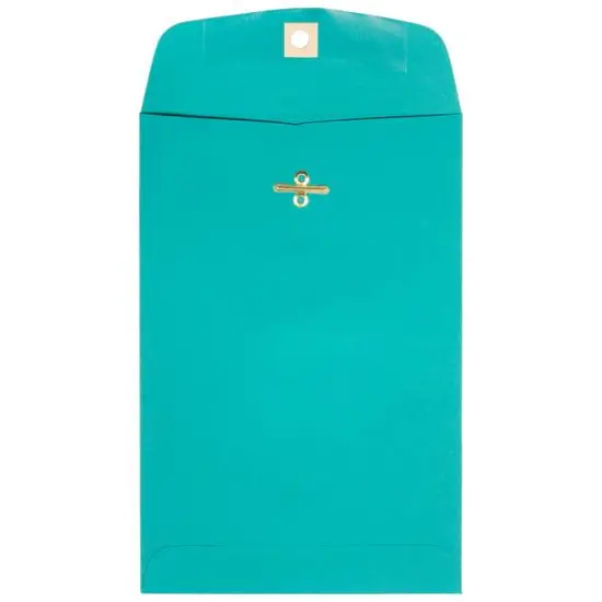 JAM Paper 6" x 9" Sea Blue Open End Catalog Recycled Envelopes {1}