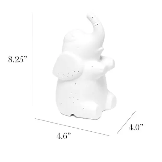 Simple Designs Porcelain Elephant Shaped Table Lamp {4}
