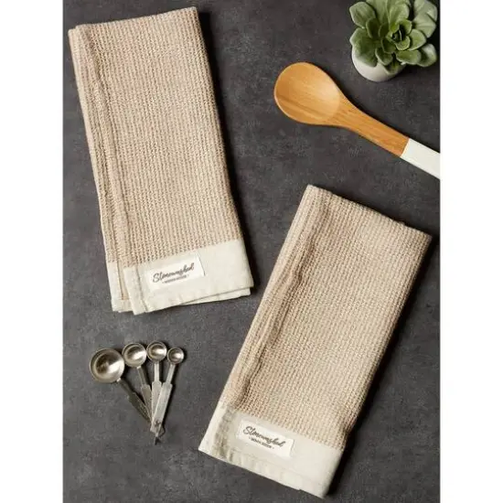 DII&reg; Caf&eacute; Washed Waffle Woven Dishtowel, 2ct. {3}