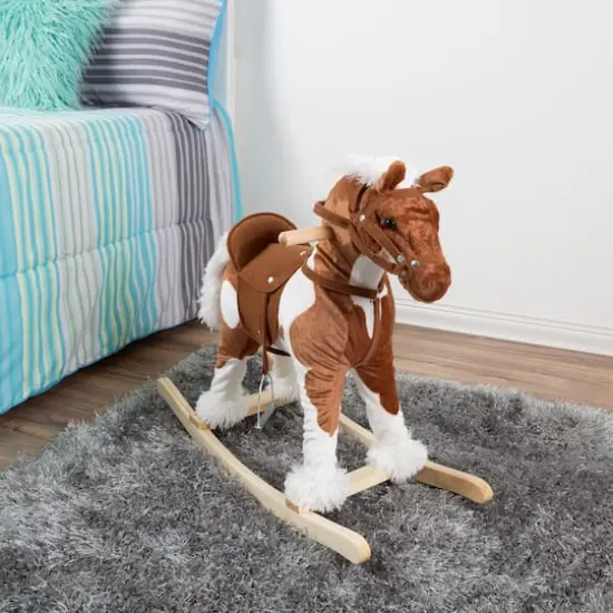 Toy Time Rocking Horse Plush Ride-On {5}