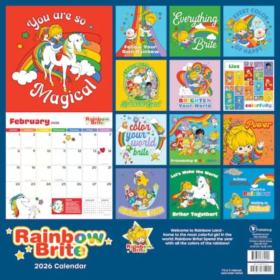2026 Rainbow Brite Wall Calendar {6}