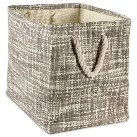 DII&reg; Medium Gray Tweed Rectangular Paper Bin {6}