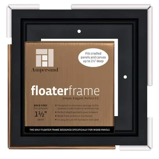 Ampersand&trade; Bold Edge 6" x 6" Floaterframe Black {1}