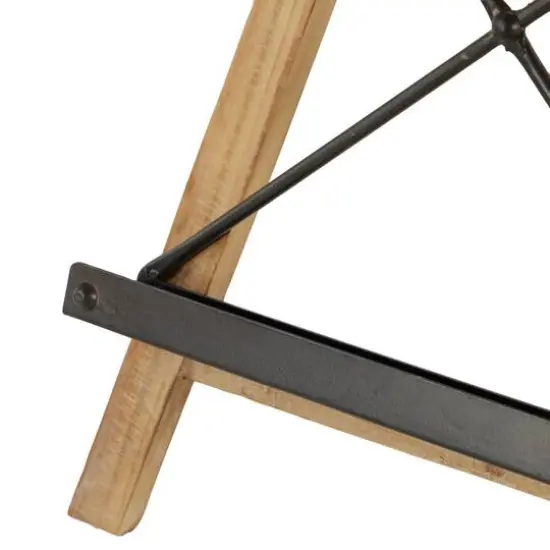 Light Brown Iron Industrial Easel, 26" x 14" x 9" {4}